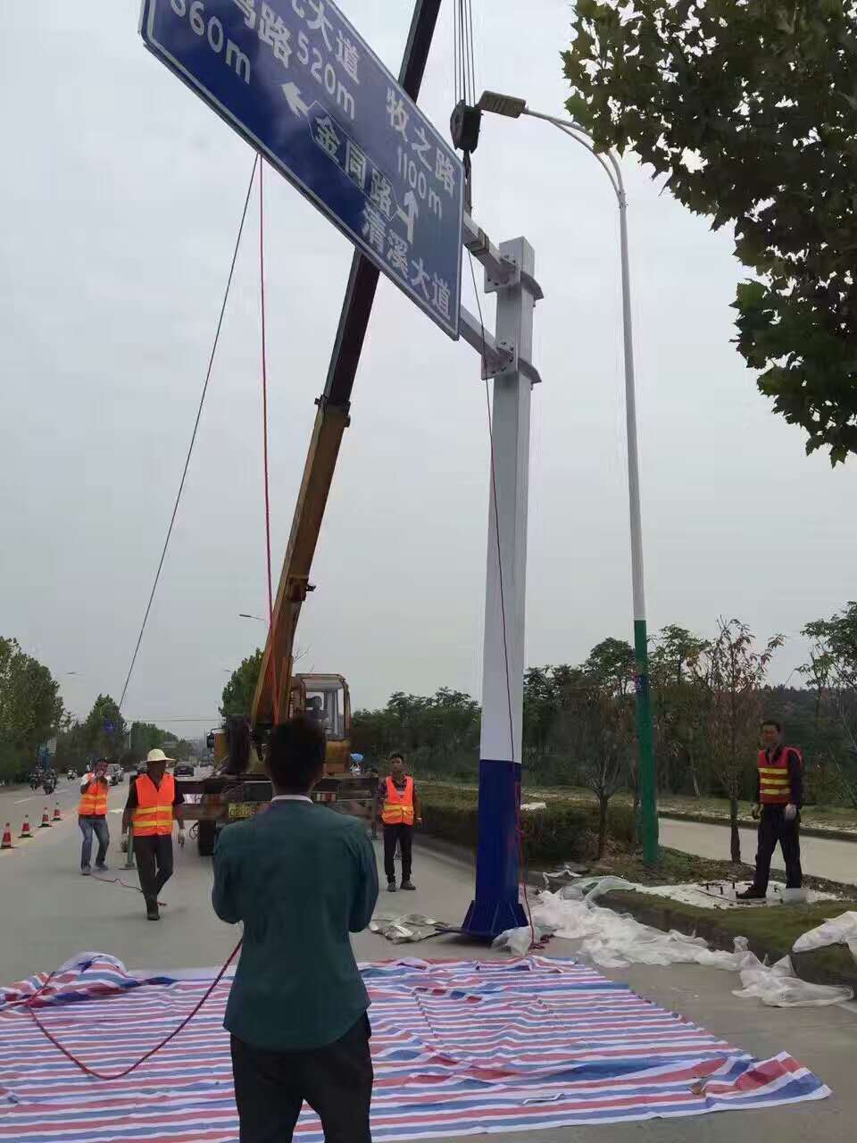江西文明城市-交通標(biāo)志牌 標(biāo)志牌立桿